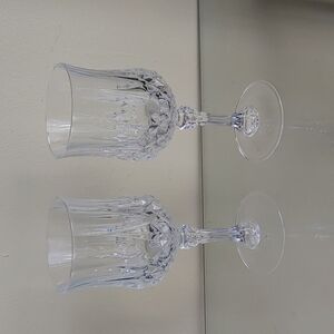 Set of‎ 2 Vintage Crystal Glasses Glasses, Barware
